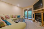 Lower Level Family Room with Gas Logs & Smart TV